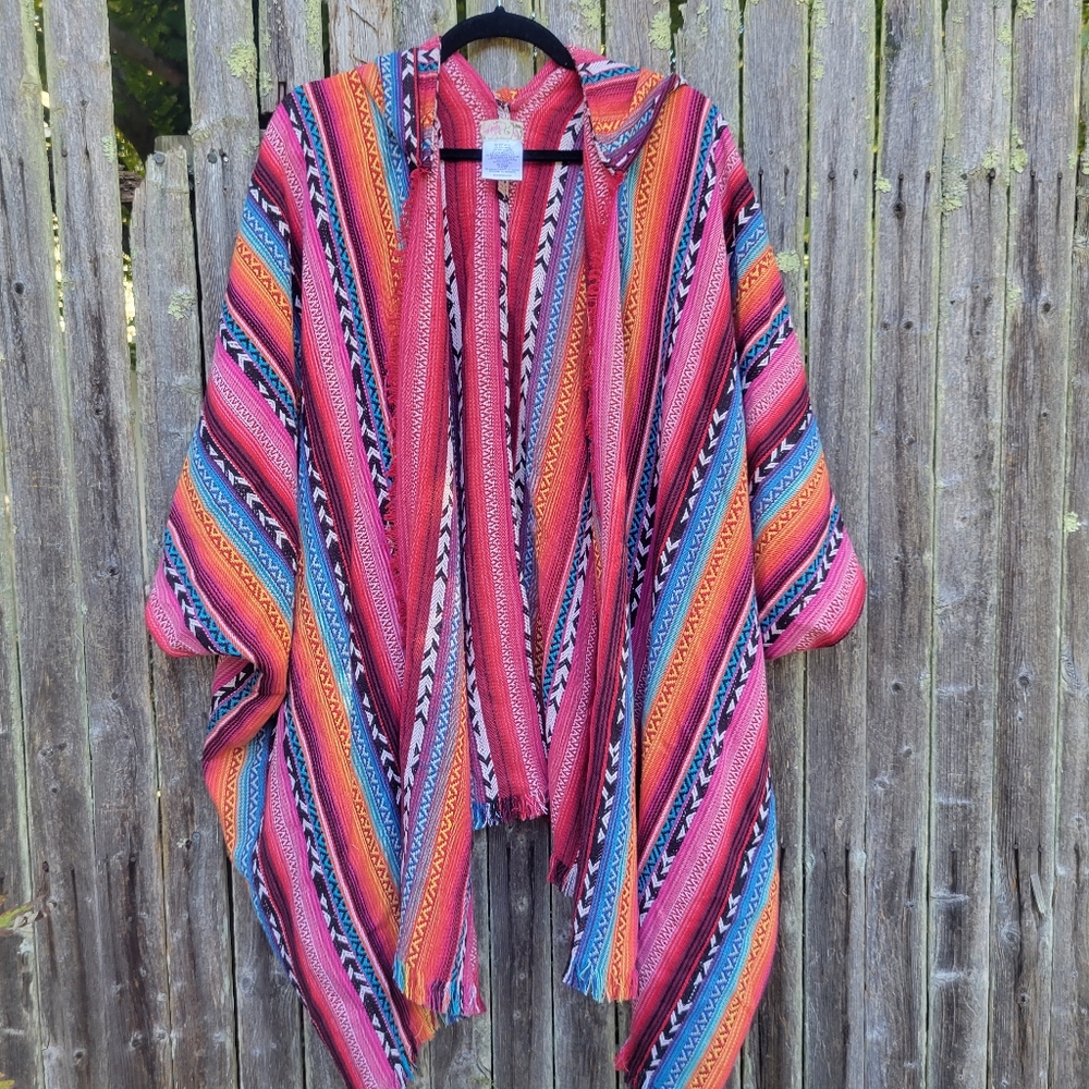 Free people hippie hooded kimono